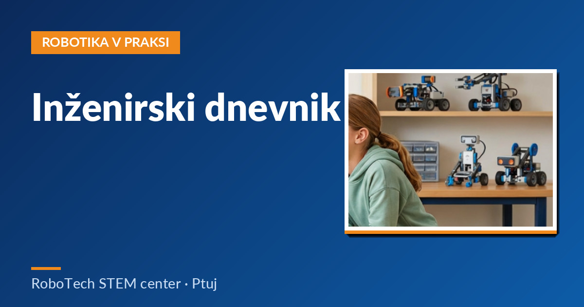 Inženirski dnevnik: zakaj robotske ekipe zapisujejo vsako idejo