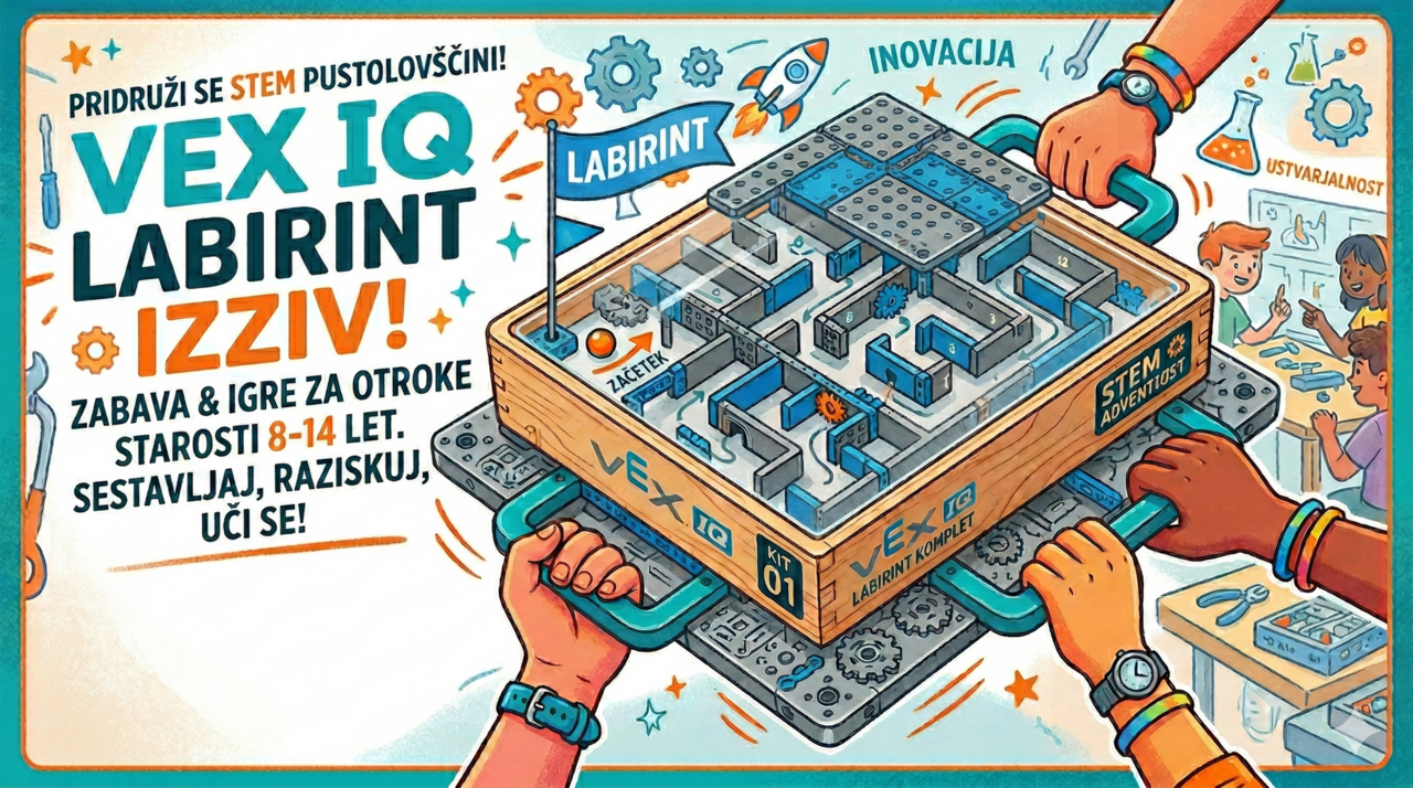 Skrita labirintna škatla – VEX IQ izziv