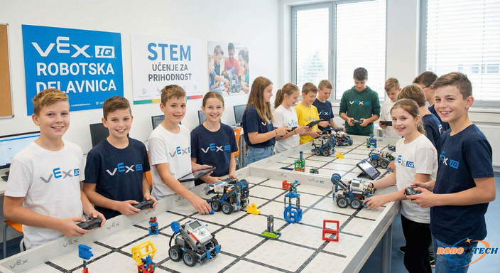 VEX IQ Robotika: Zabavni torkovi popoldnevi